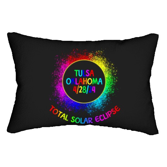 Total Solar Eclipse Tulsa Oklahoma 4/28/24 Kids Lumbar Pillows