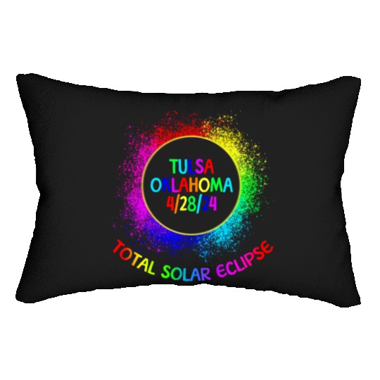 Total Solar Eclipse Tulsa Oklahoma 4/28/24 Kids Lumbar Pillows