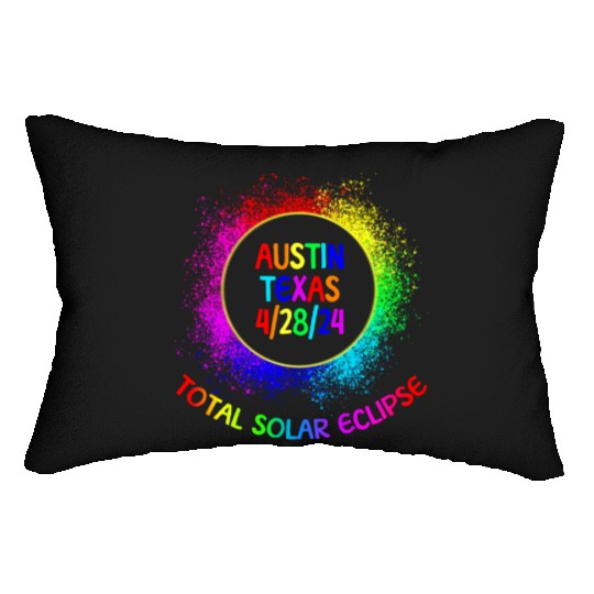 Total Solar Eclipse Austin Texas 4/28/24 Kids Lumbar Pillows