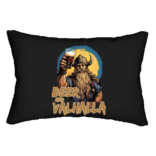 Viking World Tour Vikings Valhalla Odin for a Men Lumbar Pillows