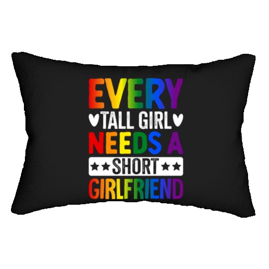 Lesbian LGBTQ Girl Lumbar Pillows