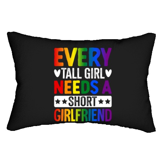 Lesbian LGBTQ Girl Lumbar Pillows