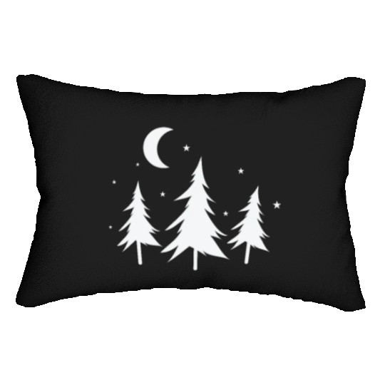 Forest at Night Nature Forest Environment Lumbar Pillows