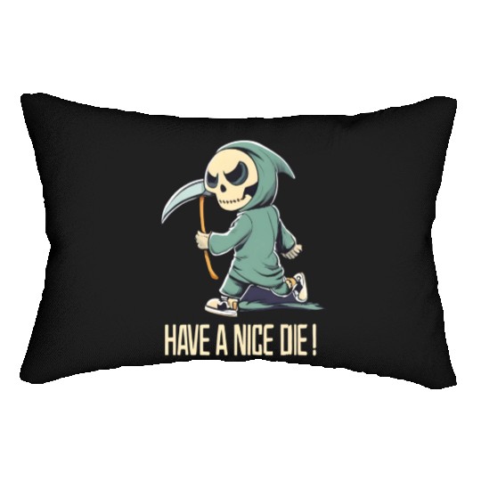 Cute Chibi Grim Reaper Lumbar Pillows