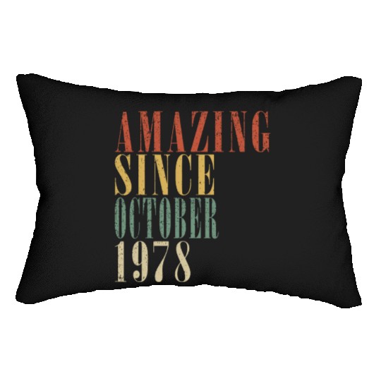 october 1978 Anniversary october 1978 october Lumbar Pillows