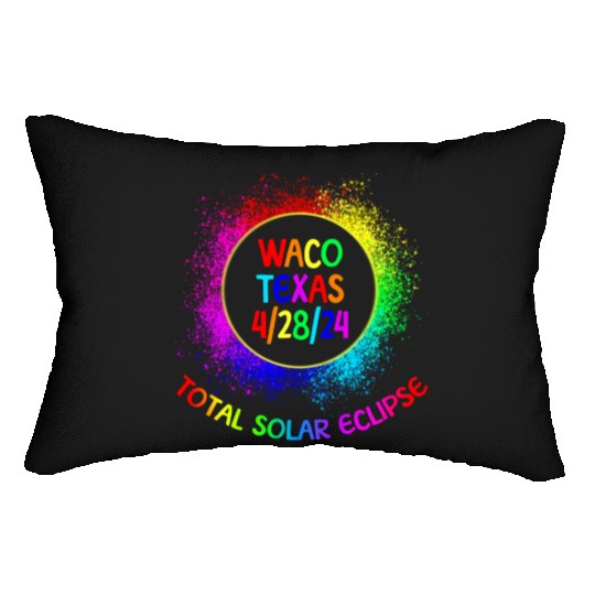 Total Solar Eclipse Waco Texas 4/28/24 Kids Lumbar Pillows