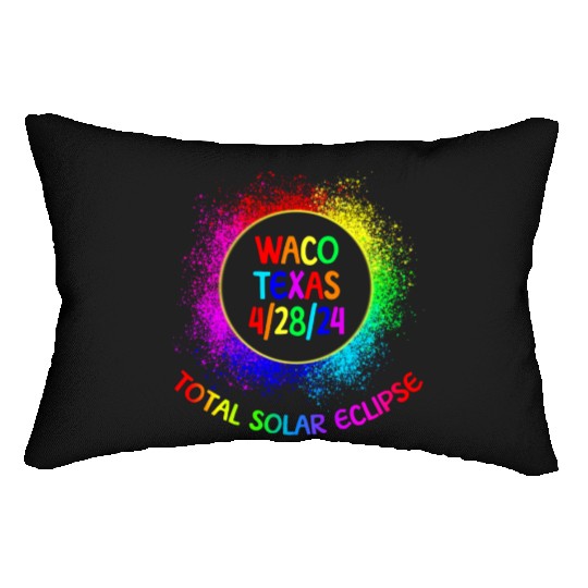 Total Solar Eclipse Waco Texas 4/28/24 Kids Lumbar Pillows