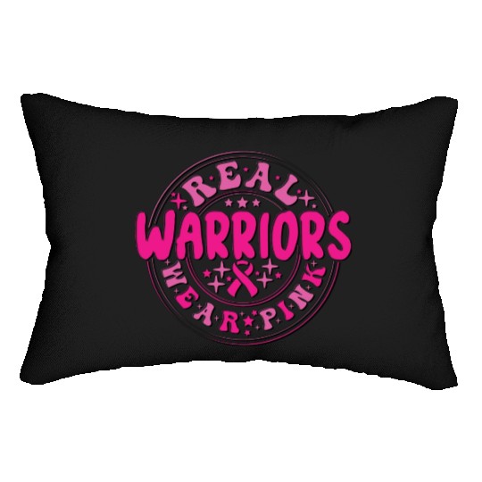 Real Warriors Wear Pink Lumbar Pillows