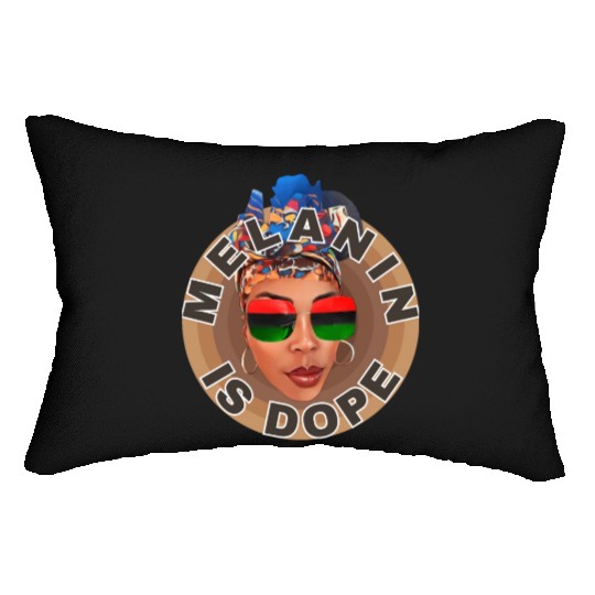Melanin is Dope, Embracing Our Unique Beauty Lumbar Pillows