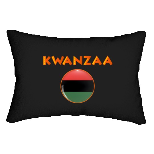 Kwanzaa's Cultural Tapestry, Songs, Dances, Drums. Lumbar Pillows