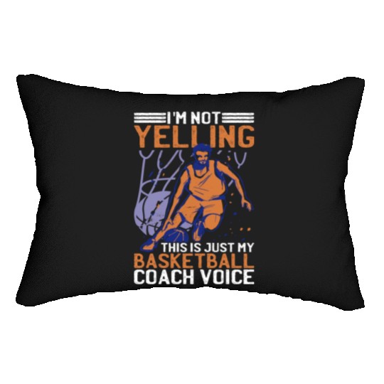 This Is Just My Basketball Coach Voice 2 Lumbar Pillows