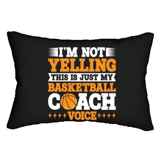 This Is Just My Basketball Coach Voice 3 Lumbar Pillows