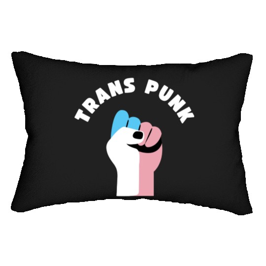 Trans Punk Transgender Pride Lumbar Pillows