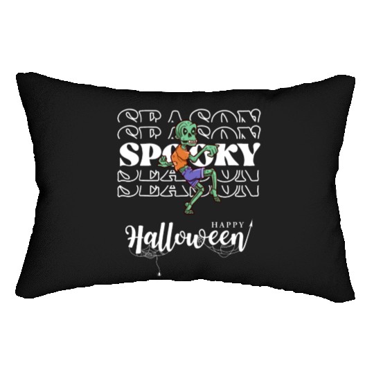 Spooky Season Zombie Halloween Fall Lumbar Pillows