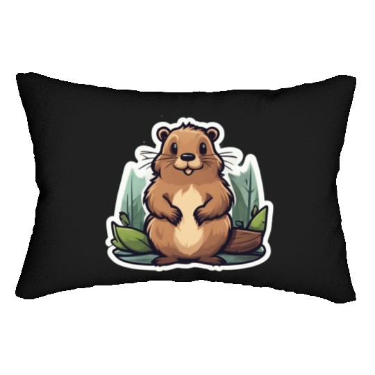 Eager Beavers Lumbar Pillows