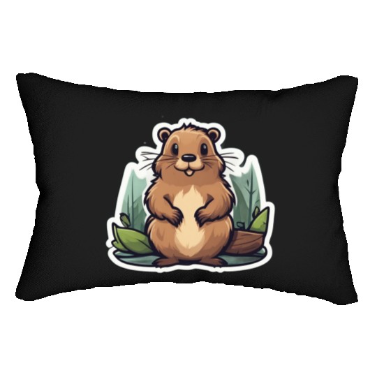 Eager Beavers Lumbar Pillows