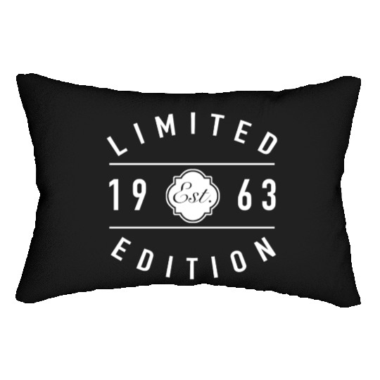 Established 1963 Limited Edition 60th Birthday Lumbar Pillows