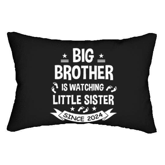 The big brother takes care of the little sister in Lumbar Pillows