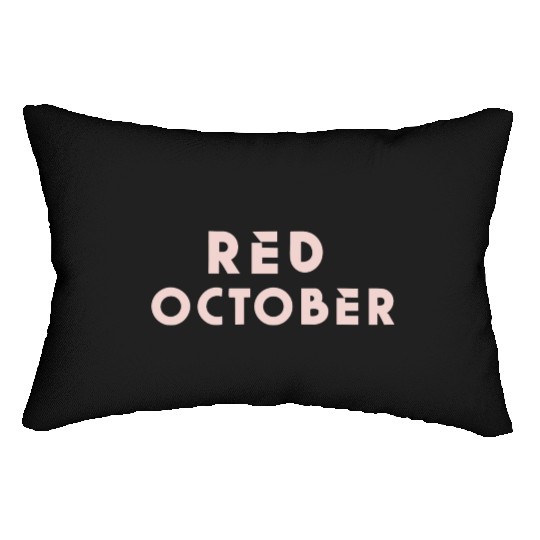 Red october phillies Lumbar Pillows