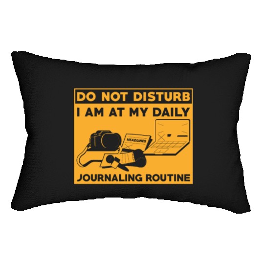Journaling Routine Funny Do not Disturb Journaling Lumbar Pillows