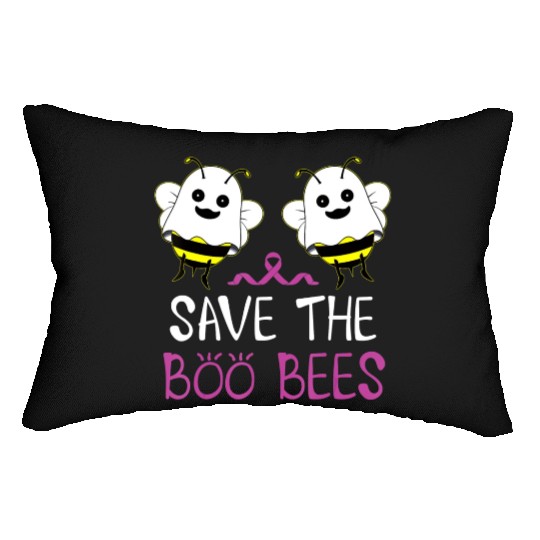 Save The Boo Bees Breast Cancer Awareness Lumbar Pillows