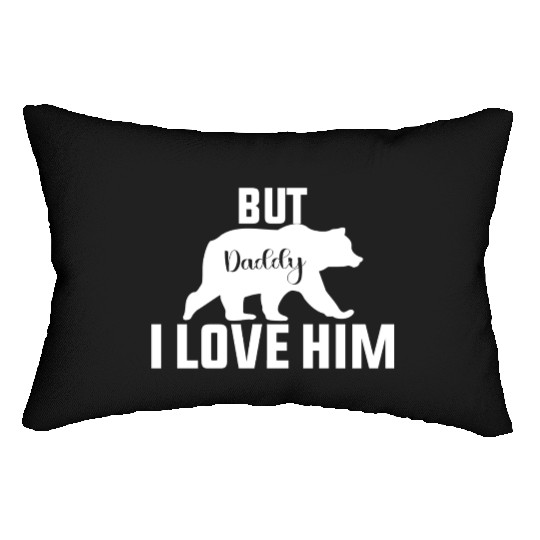 But Daddy I Love Him Retro Groovy Wavy Style Funny Lumbar Pillows