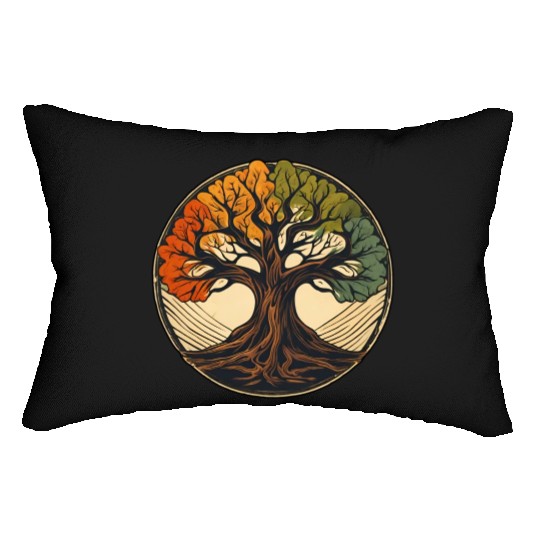 Tree / Wood / Forst / Tree of Life / Leaves Lumbar Pillows