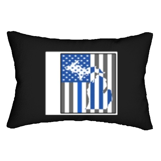 Police Lumbar Pillows, Michigan State Police Lumbar Pillows, Detroit