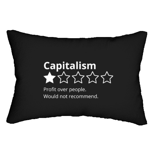 Capitalism Review Lumbar Pillows