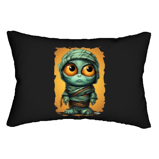 Halloween Spooky Cartoon Mummy Lumbar Pillows