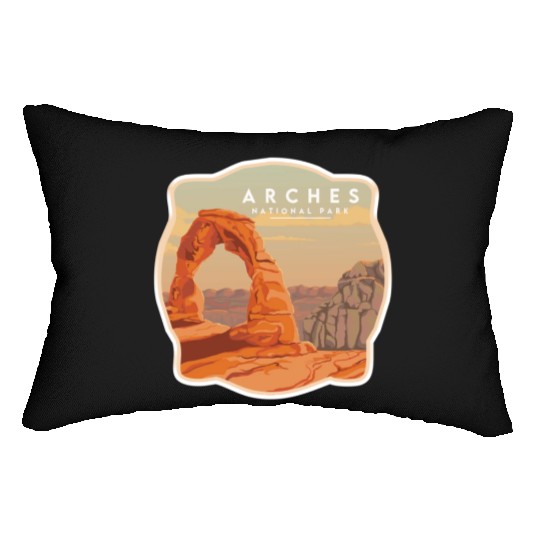 Arches National Park Stickers Lumbar Pillows