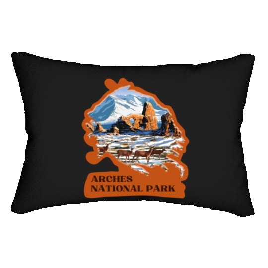 Arches National Park Stickers Lumbar Pillows