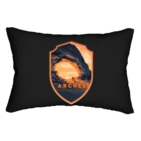 Arches National Park Stickers Lumbar Pillows