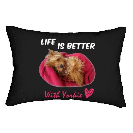 Yorkie Lover Bestie In My Life Lumbar Pillows