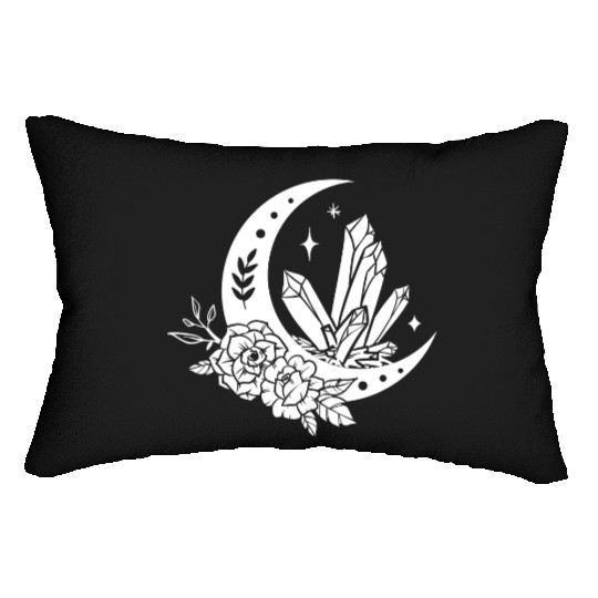 "Crystal Moon Flowers" Lumbar Pillows
