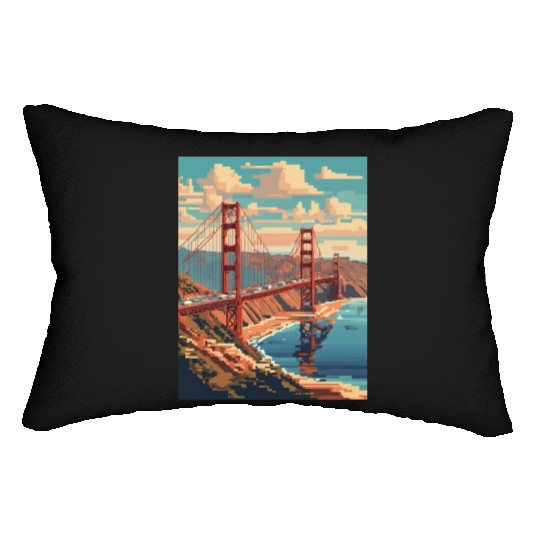 Golden Gate Bridge California Lumbar Pillows Lumbar Pillows, Golden