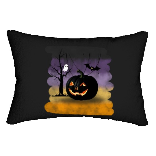 "The Midnight Pumpkin" Lumbar Pillows