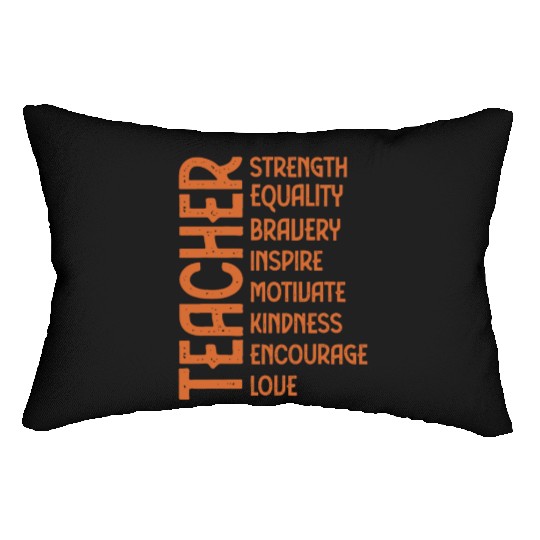 Melanin Teacher Black History Month Juneteenth Lumbar Pillows