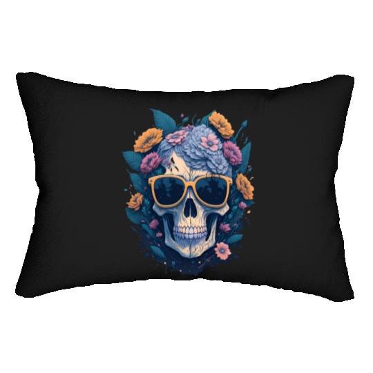 Floral Skull | C10 Lumbar Pillows