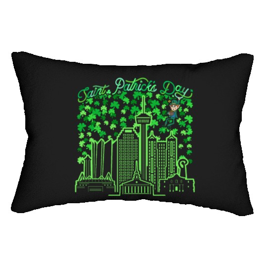 Saint Patrick's Day San Antonio Texas Lumbar Pillows