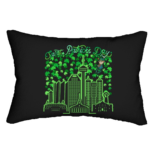 Saint Patrick's Day San Antonio Texas Lumbar Pillows
