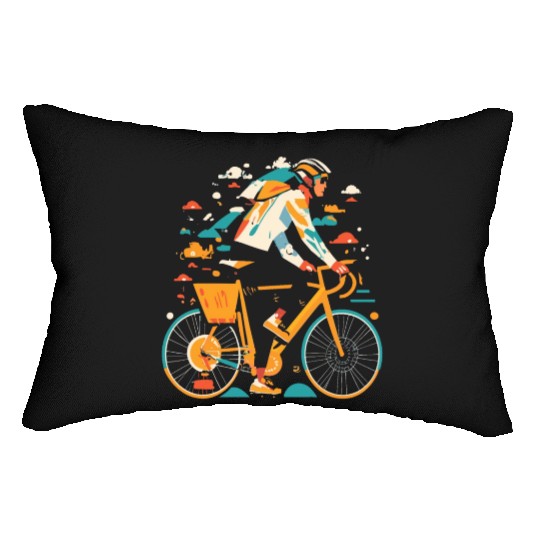 All Seasons Cyclist Gift Lumbar Pillows