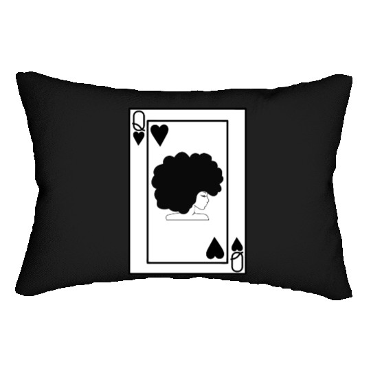 Black Queen Lumbar Pillows