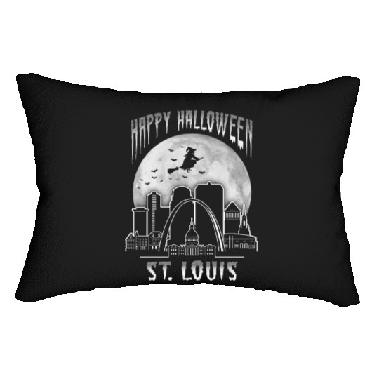 St. Louis Missouri Happy Halloween Lumbar Pillows