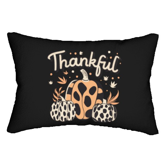 Thankful Thanksgiving Fall Vibes Lumbar Pillows
