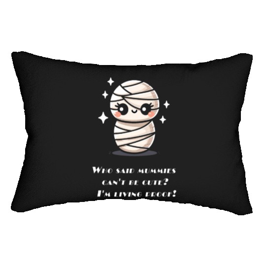 Cute Little Halloween Mummy Lumbar Pillows