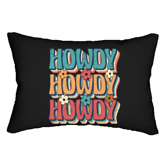 Groovy Howdy Rodeo Western Country Southern Cowgir Lumbar Pillows