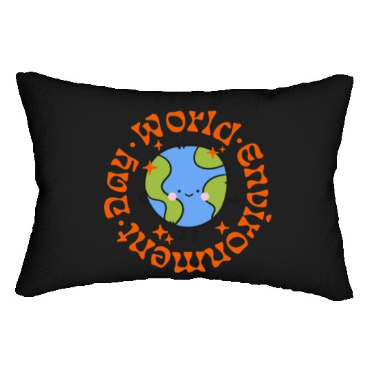 world environment day Lumbar Pillows