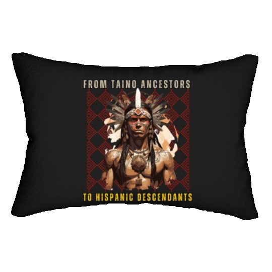 From Taíno Ancestors to Spanish Descendants Lumbar Pillows