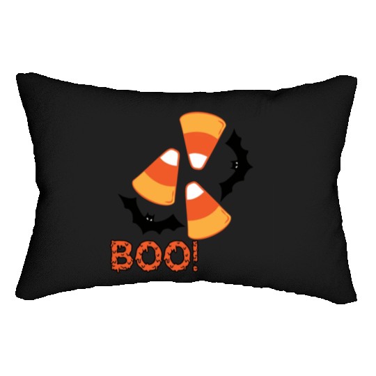 Candy Corn Design Lumbar Pillows